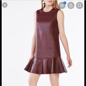 NWT BCBG Maxazria leather “Sheridan” sheath dress